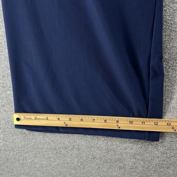 Halara Wide Leg Pleated Pants Women Size XL Tall Blue Elastic Waist Pull On NEW - Picture 5 of 8